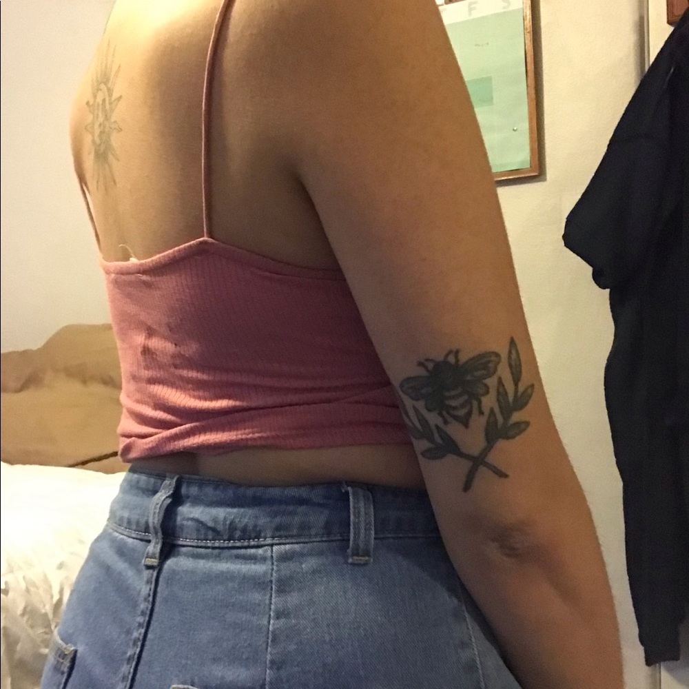 Pink basic crop cami - Picture 3 of 4